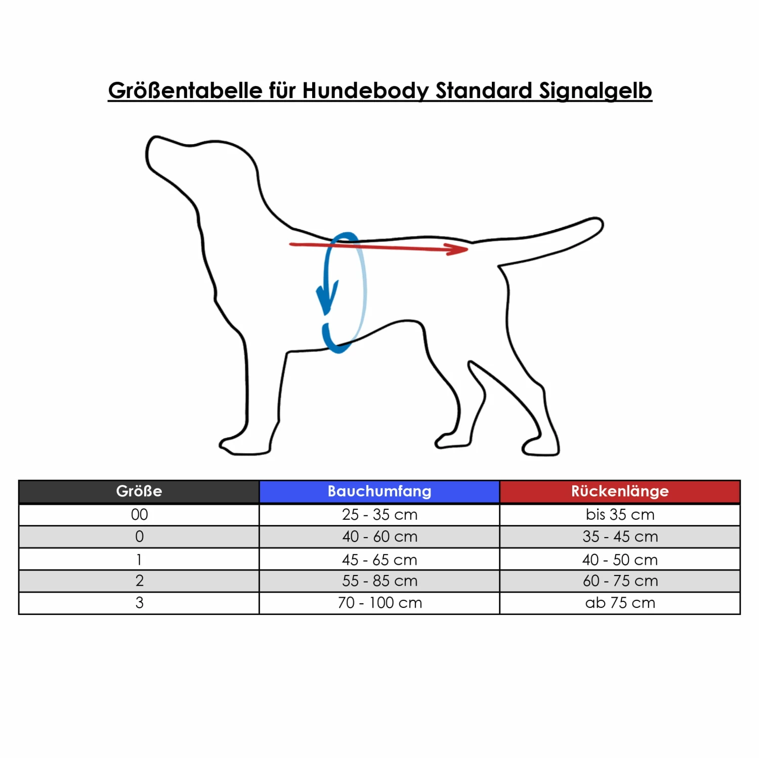 Visupart Hundebody Standard Signalgelb 4 Visupart Hundebody Standard Signalgelb – Bild 4