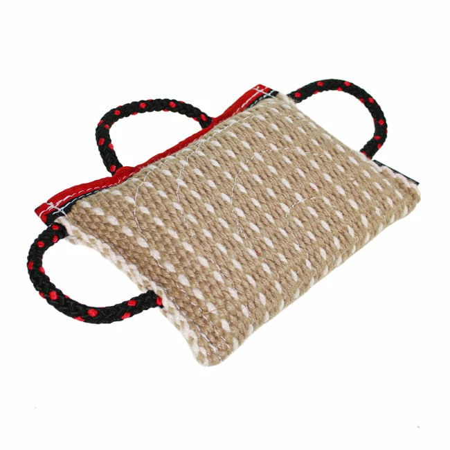 Kleines Keilförmiges Beißkissen Jute 1 Kleines Keilförmiges Beißkissen Jute